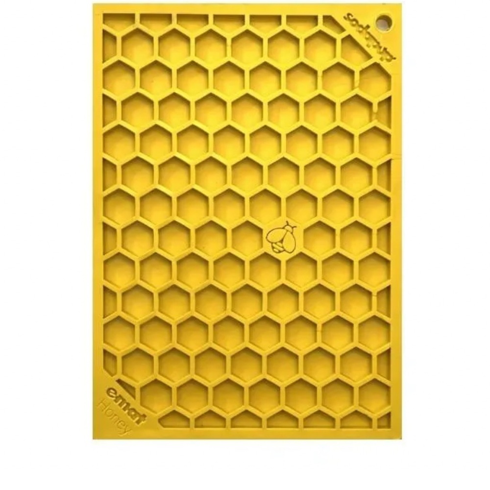 NWT Sodapup Honeycomb Design Emat Enrichment Licking Mat slowfeeder lick mat